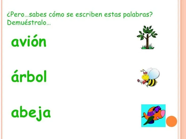 Palabras con vocal a - Imagui