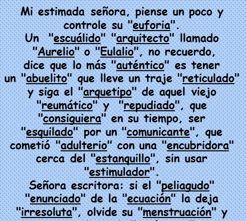 Palabras con las 5 vocales - Imagui
