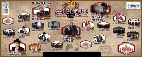 Palenque Fiestas de Octubre 2015 en Guadalajara: Cartelera ...