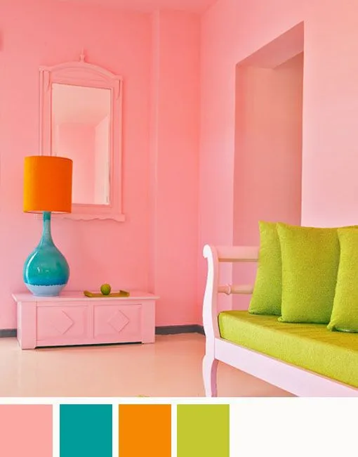 Paleta de colores , combinaciones con el color rosa | Decora y ...