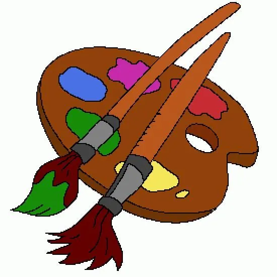 paleta con pinceles - varios dibujos libres para colorear en línea paleta con pinceles - varios dibujos libres para colorear en línea