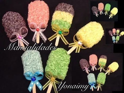 PALETAS DE ARROZ PARA RECUERDOS DE FIESTAS O BABY SHOWER PARA LA ... PALETAS DE ARROZ PARA RECUERDOS DE FIESTAS O BABY SHOWER PARA LA ...