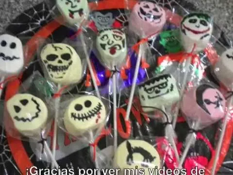 PALETAS DE BOMBON / HALLOWEEN MARSHMALLOWS - YouTube