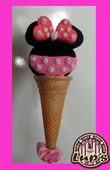 cono de minnie | paletas de bombon | Pinterest