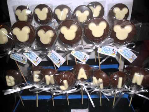 Paletas de chocolate para cumpleaños - YouTube Paletas de chocolate para cumpleaños - YouTube