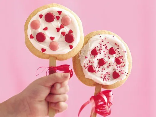 Paletas de Galleta para San Valentín - Que Rica Vida