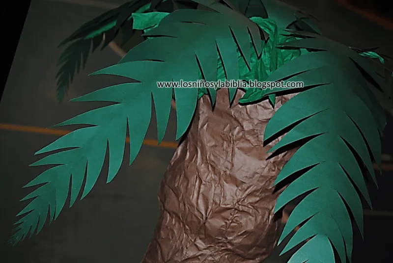 Como hacer una palmera de carton - Imagui