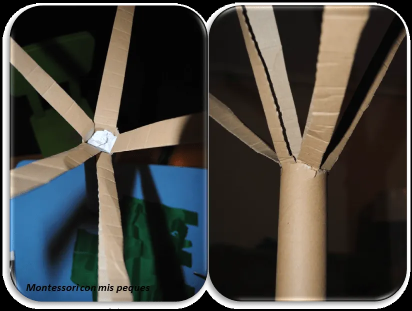 Como realizar una palmera y una estrella para el Belén | Montessori con mis peques Como realizar una palmera y una estrella para el Belén | Montessori con mis peques