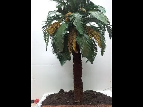 COMO HACER UNA PALMERA PRIMERA PARTE - HOW TO MAKE A PALM TREE FOR ...