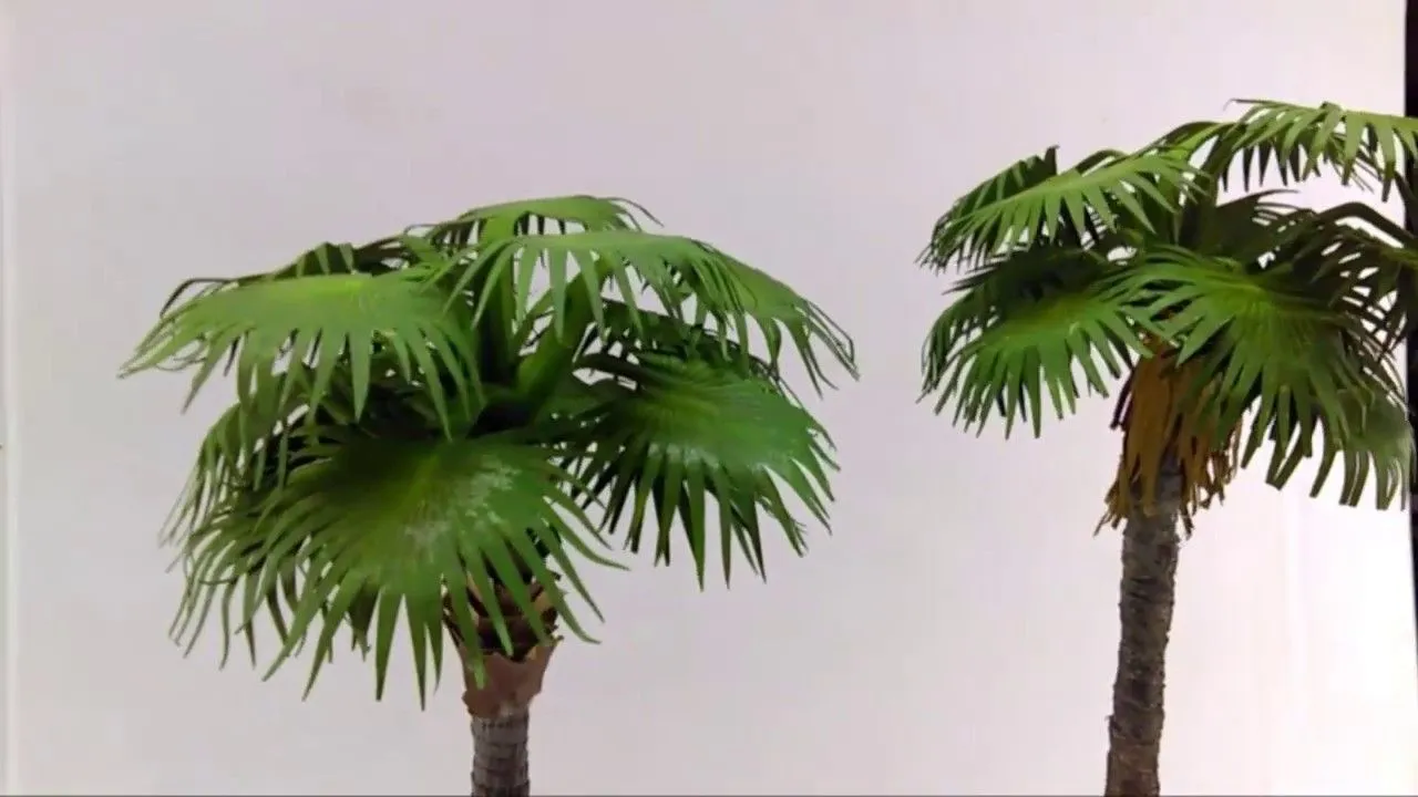 COMO HACER PALMERAS para MAQUETAS o BELEN 2 modelos 2019 - YouTube