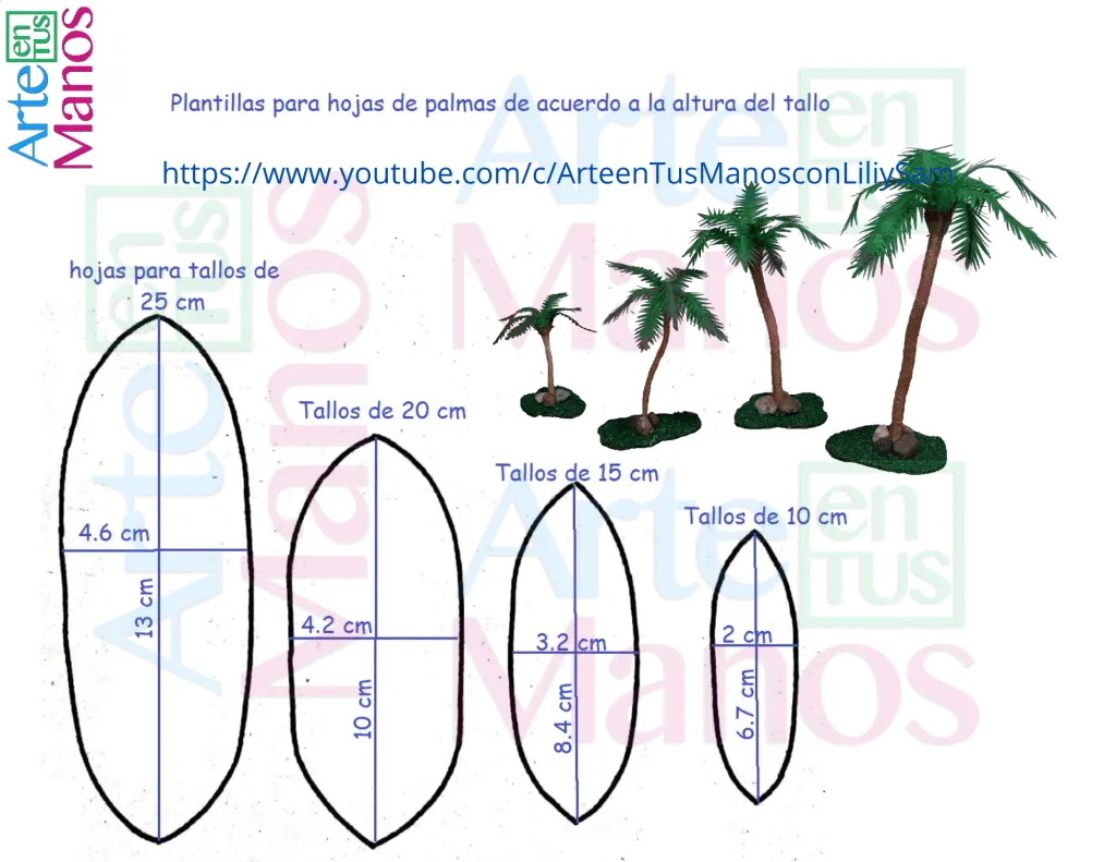 Palmeras Para Maquetas, Belenes, Pesebres, Nueva Técnica con Arte en Tus  Manos - Arte en Tus Manos con Lili y Sam