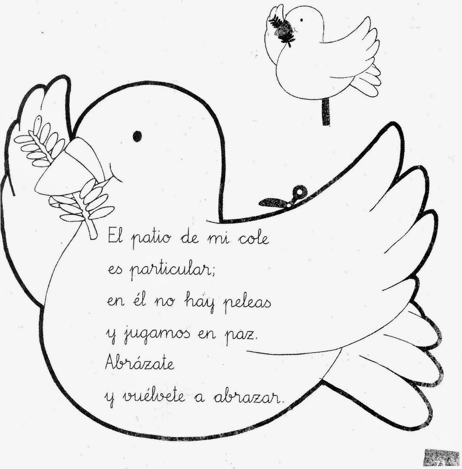 Palomas de la paz para colorear e imprimir - Imagui