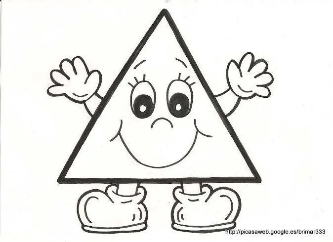 Figuras geometricas triangulo animadas para colorear - Imagui