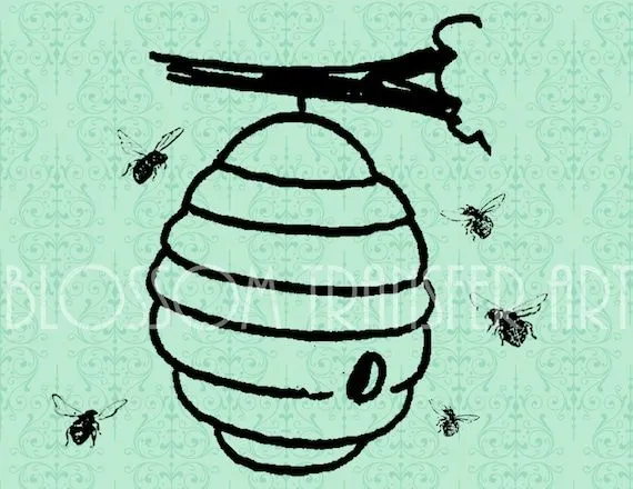 Panal de Abejas Imagenes Vintage Digitales por BlossomTransferArt Panal de Abejas Imagenes Vintage Digitales por BlossomTransferArt