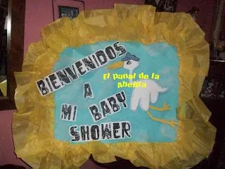 EL PANAL DE LA ABEJITA: Cartel cigueña para baby shower EL PANAL DE LA ABEJITA: Cartel cigueña para baby shower
