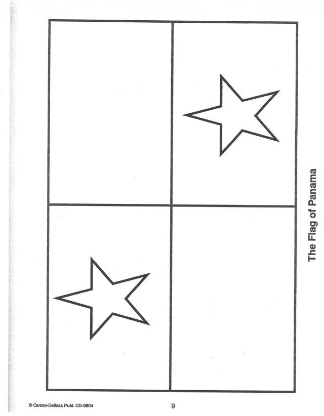Panama flag | Flag crafts, Star coloring pages, Panama flag Panama flag | Flag crafts, Star coloring pages, Panama flag