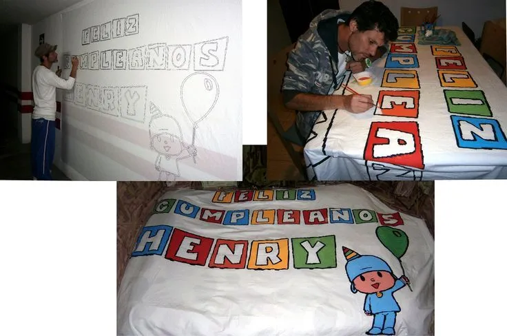 Pancarta para fiesta de cumpleaños | Murales Artísticos ...