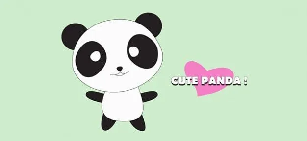 panda lindo personaje de dibujos animados | Descargar Vectores gratis panda lindo personaje de dibujos animados | Descargar Vectores gratis