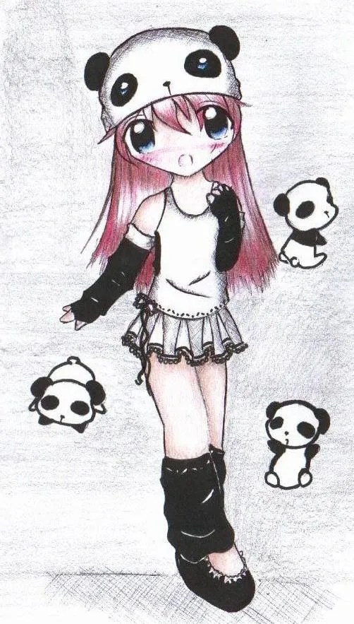 Panda lover: color by LilChiisai on DeviantArt Panda lover: color by LilChiisai on DeviantArt