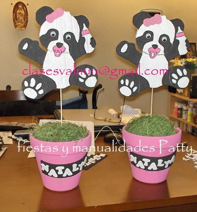 Pandas baby shower niña | Centro de mesa | Pinterest | Panda Baby ...