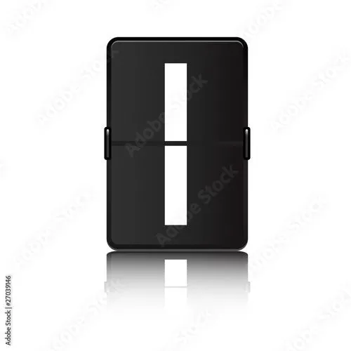 Panel de aeropuerto con letra I by teracreonte, Royalty free stock ... Panel de aeropuerto con letra I by teracreonte, Royalty free stock ...