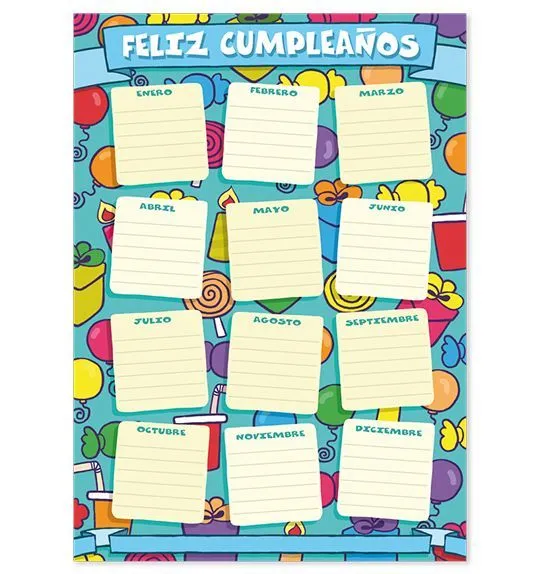 Panel Cumpleaños Escolar -> http://www.masterwise.cl/productos/43 ...