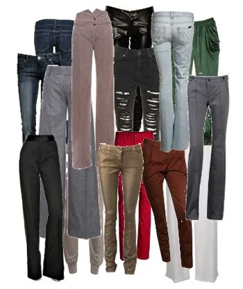 PANTALONES PARA MUJER. Distintos modelos de pantalones.