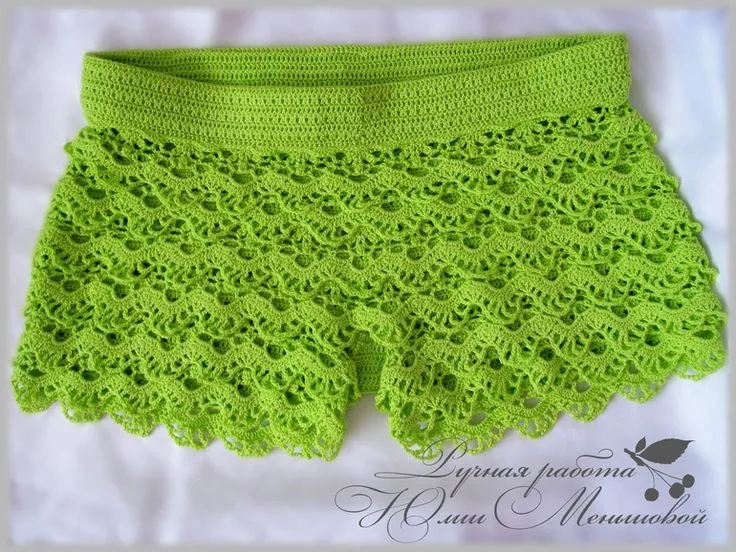 Patron de short tejido al crochet - Imagui