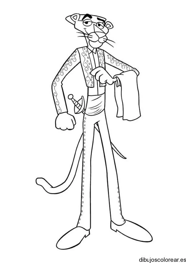 pantera rosa | Dibujos para Colorear