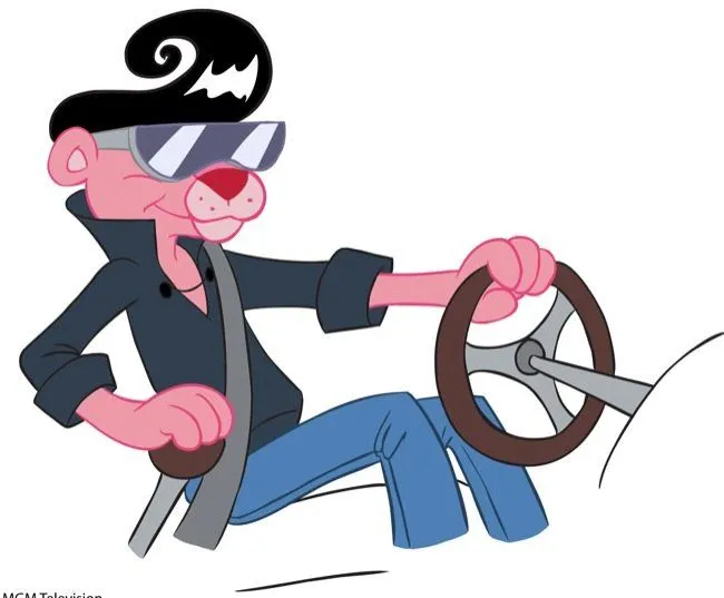 La pantera rosa en enero en Boomerang