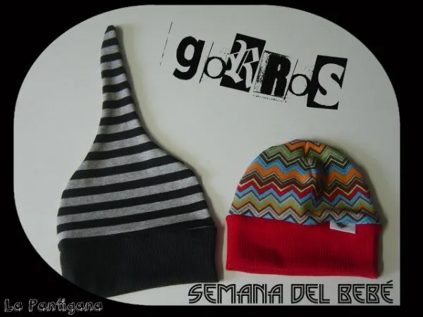 La Pantigana: GORROS... SEMANA DEL BEBÉ (III)