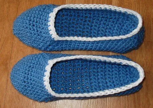 Pantoufles au crochet - Les créations d'AngelSan Pantoufles au crochet - Les créations d'AngelSan