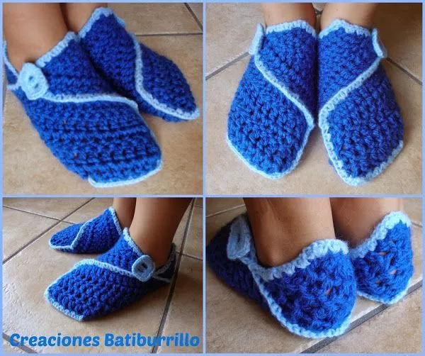 PANTUFLAS MEDIEVALES EN CROCHET O PUNTO | Aprender manualidades es ...