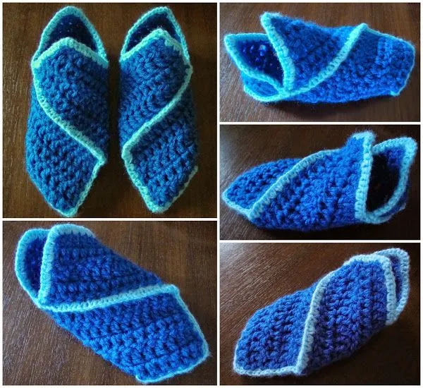 Pantuflas medievales en crochet o punto | Aprender manualidades es ...