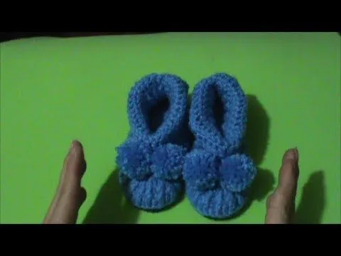 Pantuflas para niños en Crochet - YouTube