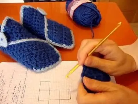 PANTUFLAS MEDIEVALES A CROCHET - YouTube