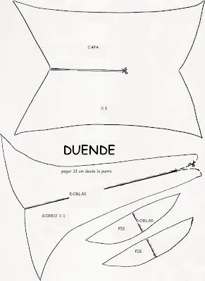 pap, alegres duendes coloridos