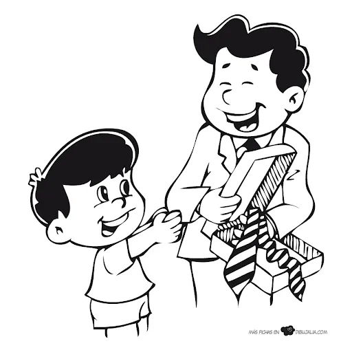 Dibujo de papás para colorear - Imagui