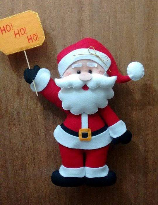 Papa Noel de fieltro – Moldes – Manualidades Uruguay Papa Noel de fieltro – Moldes – Manualidades Uruguay