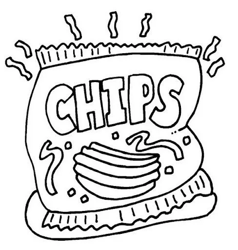 Papas fritas para colorear e imprimir - Imagui