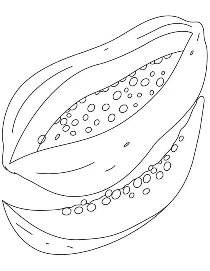 Papaya Coloring Page | Download Free Papaya Coloring Page for kids ... Papaya Coloring Page | Download Free Papaya Coloring Page for kids ...