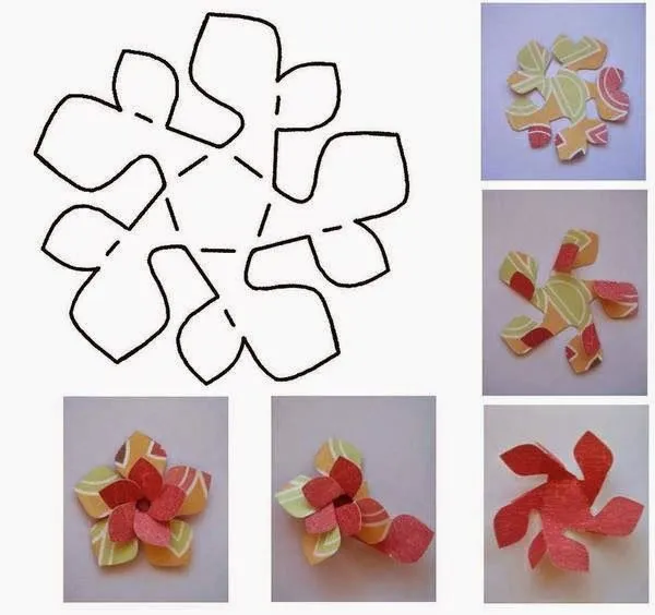 Papel: adornos, flores, mariposas y hasta vestidos ... Papel: adornos, flores, mariposas y hasta vestidos ...