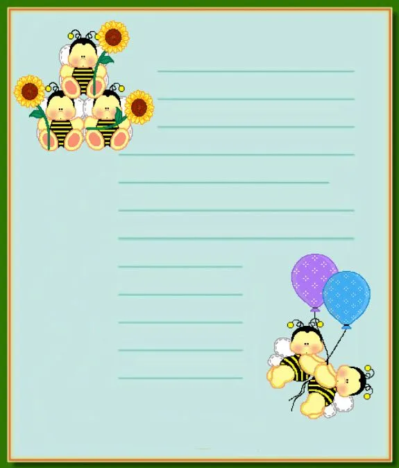 Papel de carta infantil: Etiquetas infantiles