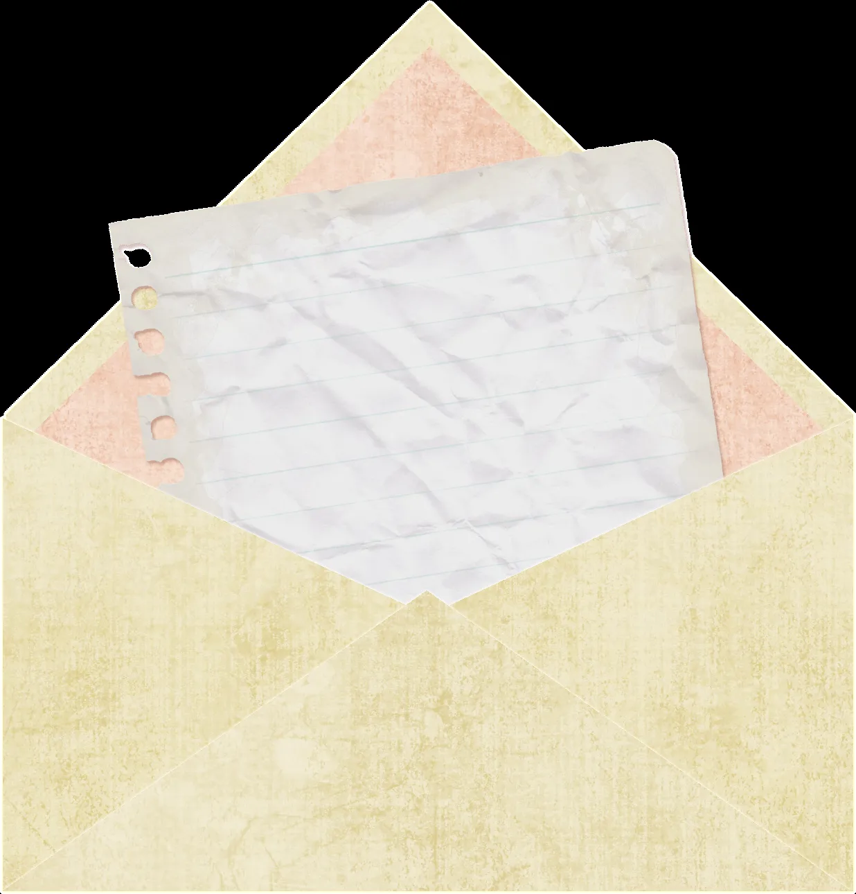 Papel de carta infantil: Sobre para carta color amarillo y rosa Papel de carta infantil: Sobre para carta color amarillo y rosa