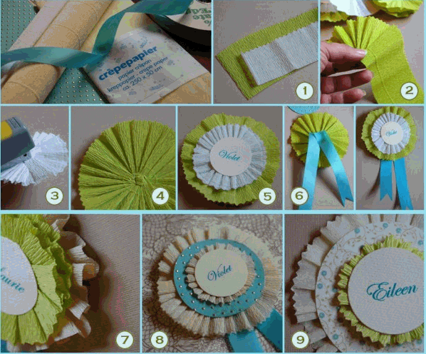 Moños papel crepe - Imagui