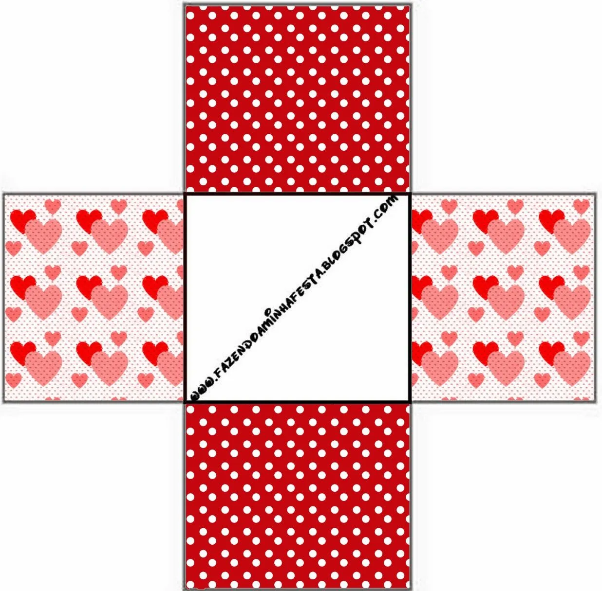 Corazones en Rojo y Rosa: Cajas para Imprimir Gratis. | Ideas y ...