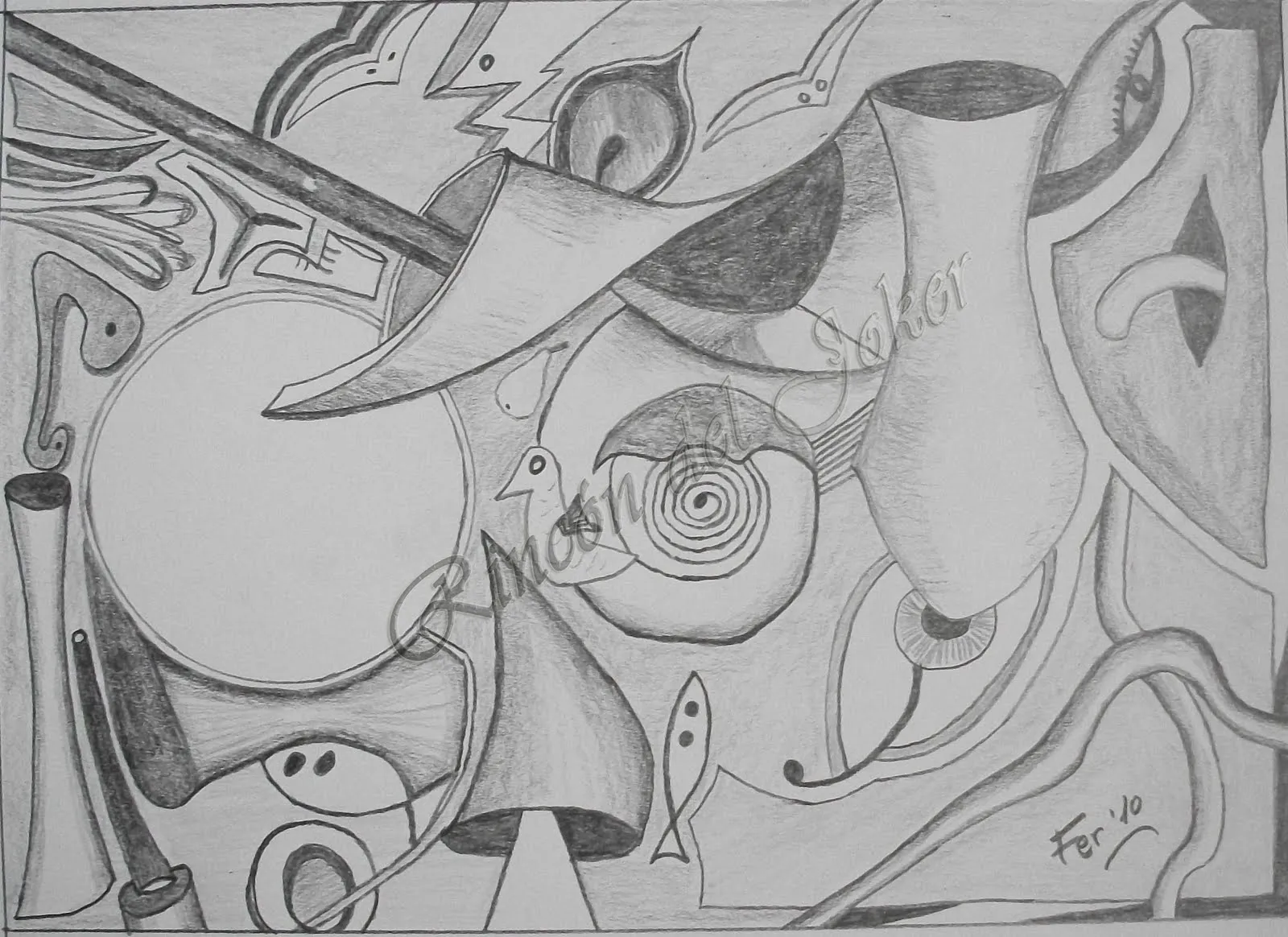 Rincón del Joker: Abstracto a lápiz