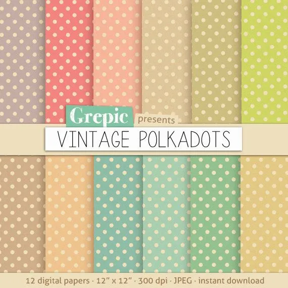 Papel digital lunares: VINTAGE lunares patrones antiguos por Grepic Papel digital lunares: VINTAGE lunares patrones antiguos por Grepic