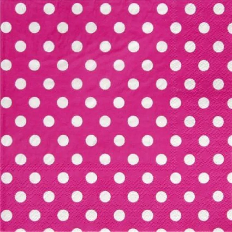 papel pintado rosa fucsia de lunares | Decorar tu casa es facilisimo.