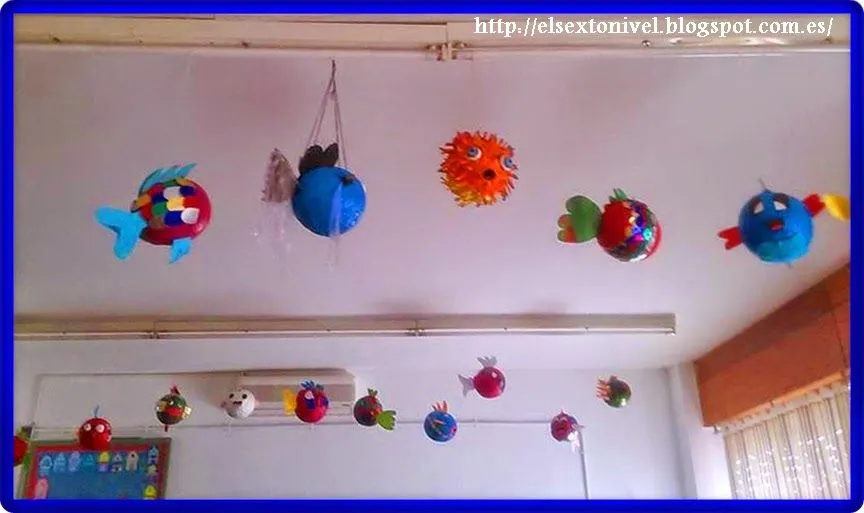 El papel maché: Confeccionamos un pez-globo, con papel reciclado ... El papel maché: Confeccionamos un pez-globo, con papel reciclado ...